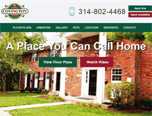Tablet Screenshot of covingtonplace.com